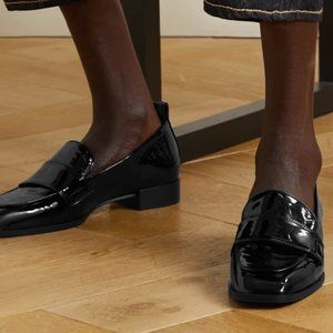 AEYDE Julie patent-leather loafers